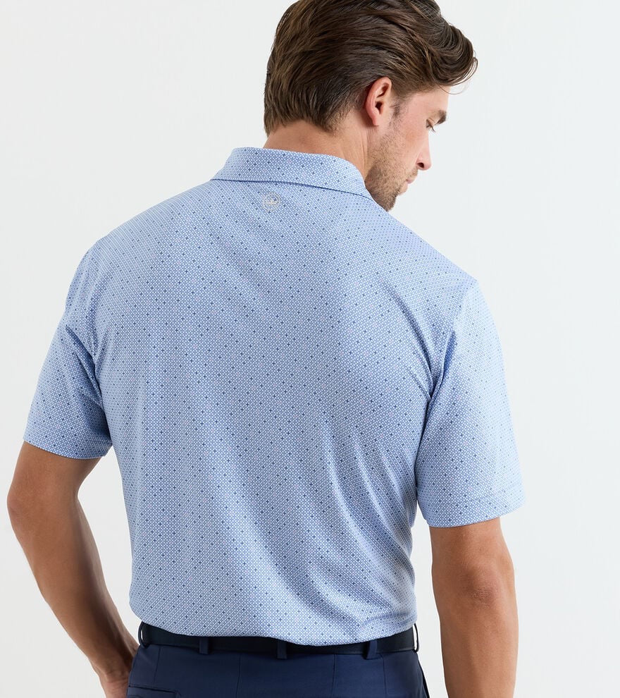 Peter Millar Barrier Performance Jersey Polo - WHITE
