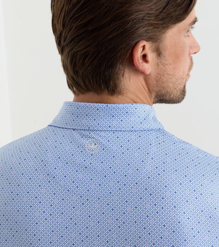 Peter Millar Parker Performance Jersey Polo - STREAM BLUE