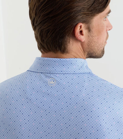 Peter Millar Parker Performance Jersey Polo - STREAM BLUE