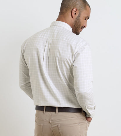 Peter Millar Douglas Crown Lite Cotton-Stretch Sport Shirt - TRUFFLE