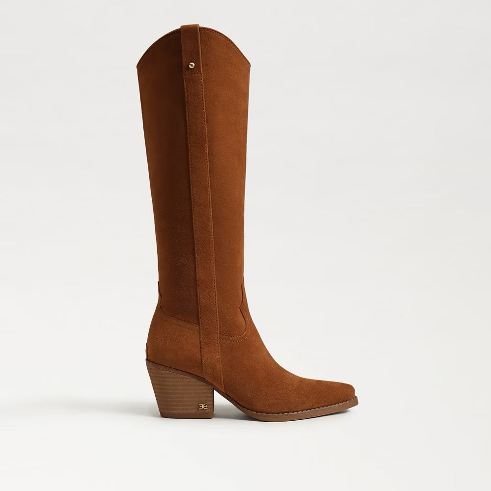Sam Edelman Wyatt Knee High Boot - FRONTIER BROWN SUEDE