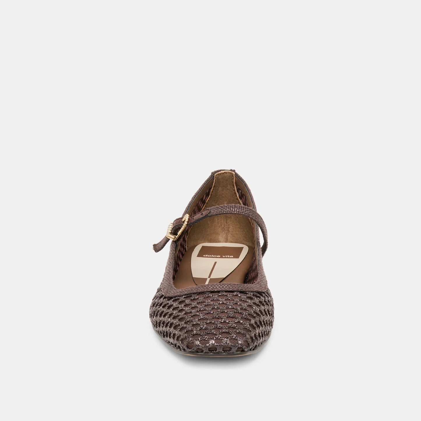 Dolce Vita Reyes Ballet Flats - CHOCOLATE WOVEN RAFFIA
