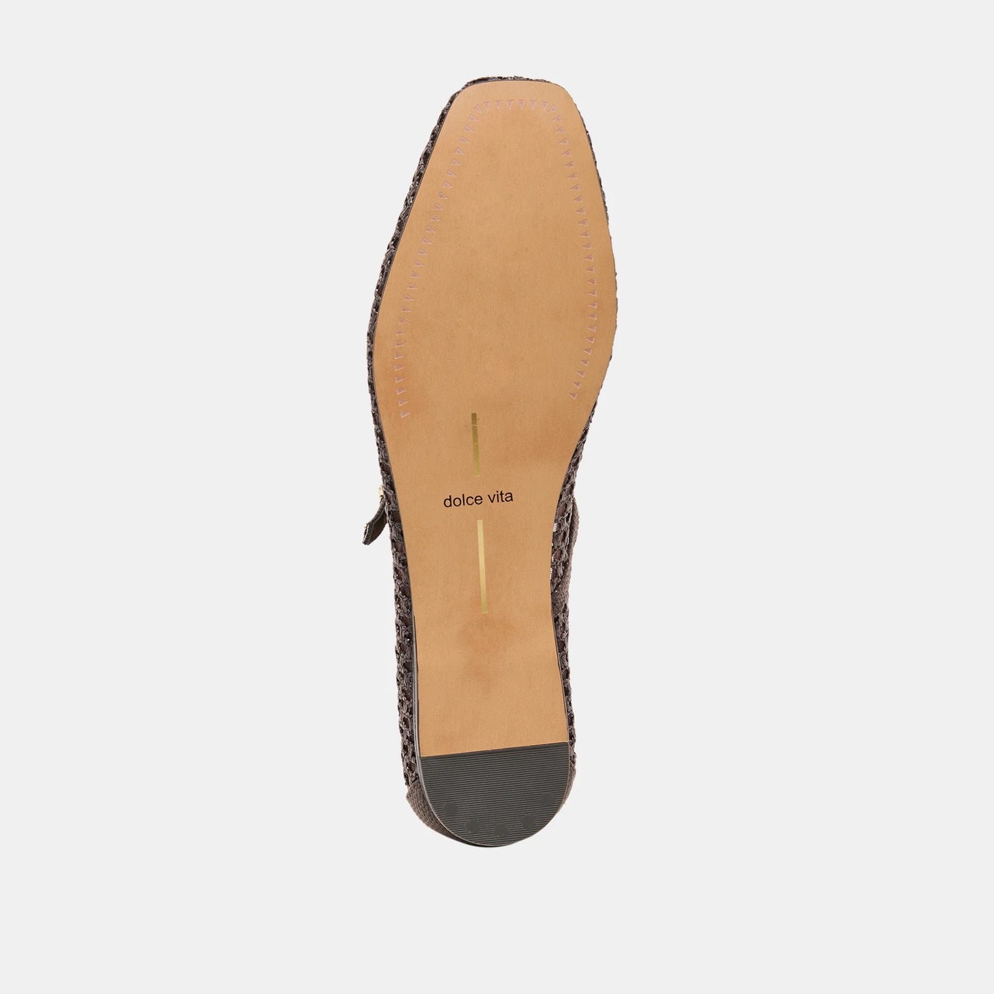 Dolce Vita Reyes Ballet Flats - CHOCOLATE WOVEN RAFFIA