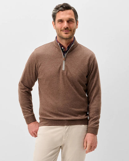 Johnnie-O Sully 1/4 Zip Pullover - GRIZZLY