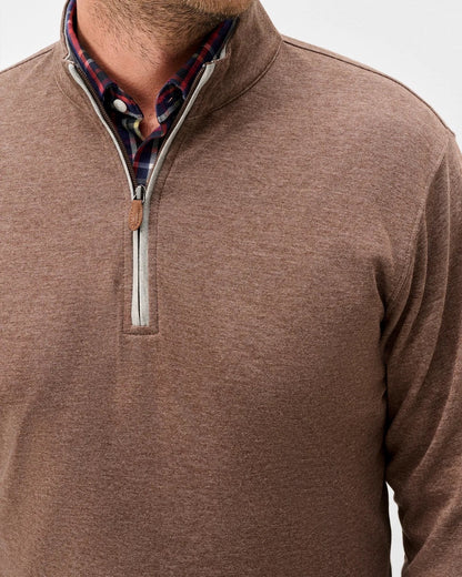 Johnnie-O Sully 1/4 Zip Pullover - GRIZZLY