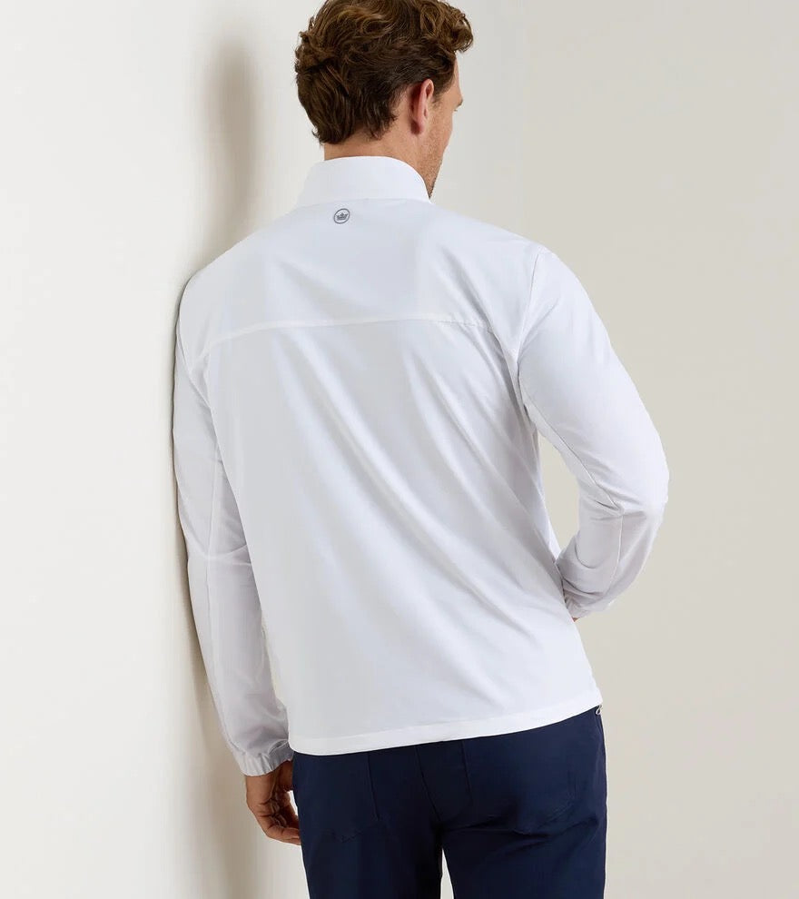 Peter Millar Dunes Half-Zip - WHITE