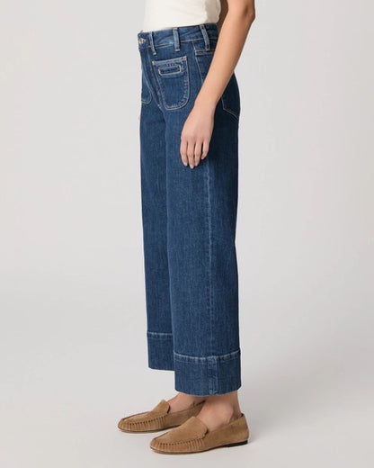 Paige Anessa Wide Leg Jean - NAVIGATOR