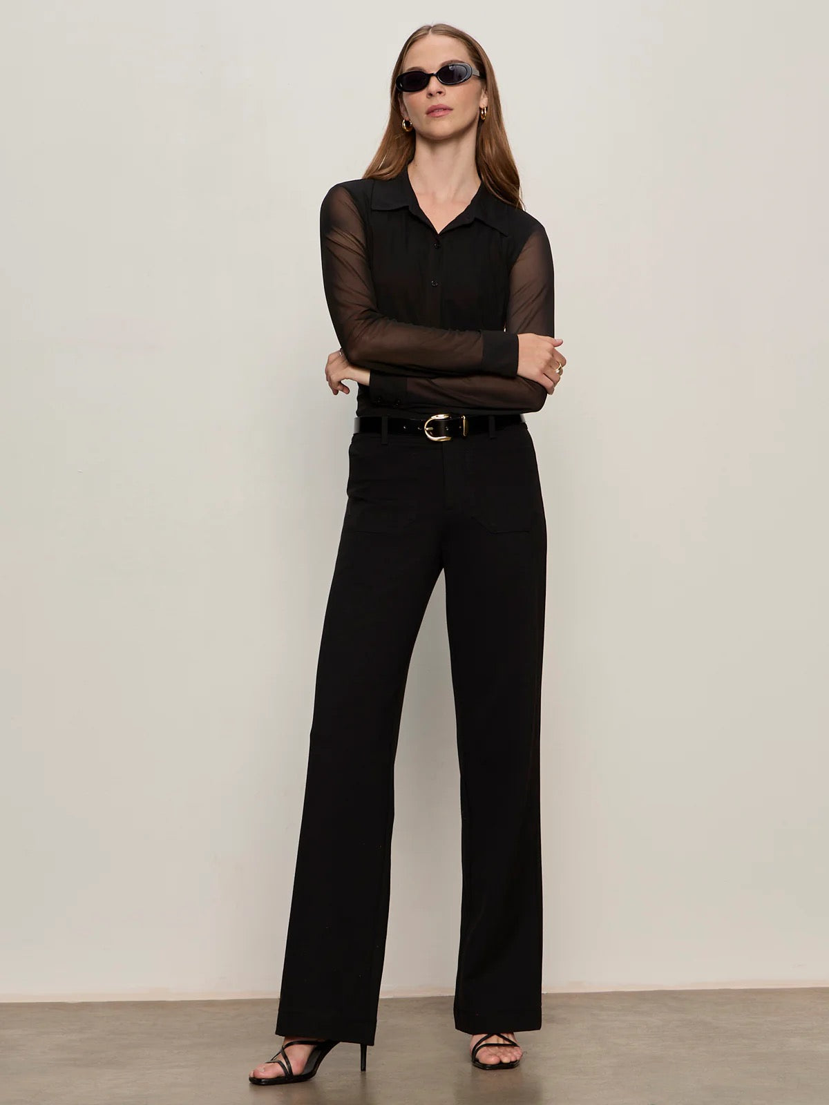 Sanctuary Marine Ponte Pant - BLACK