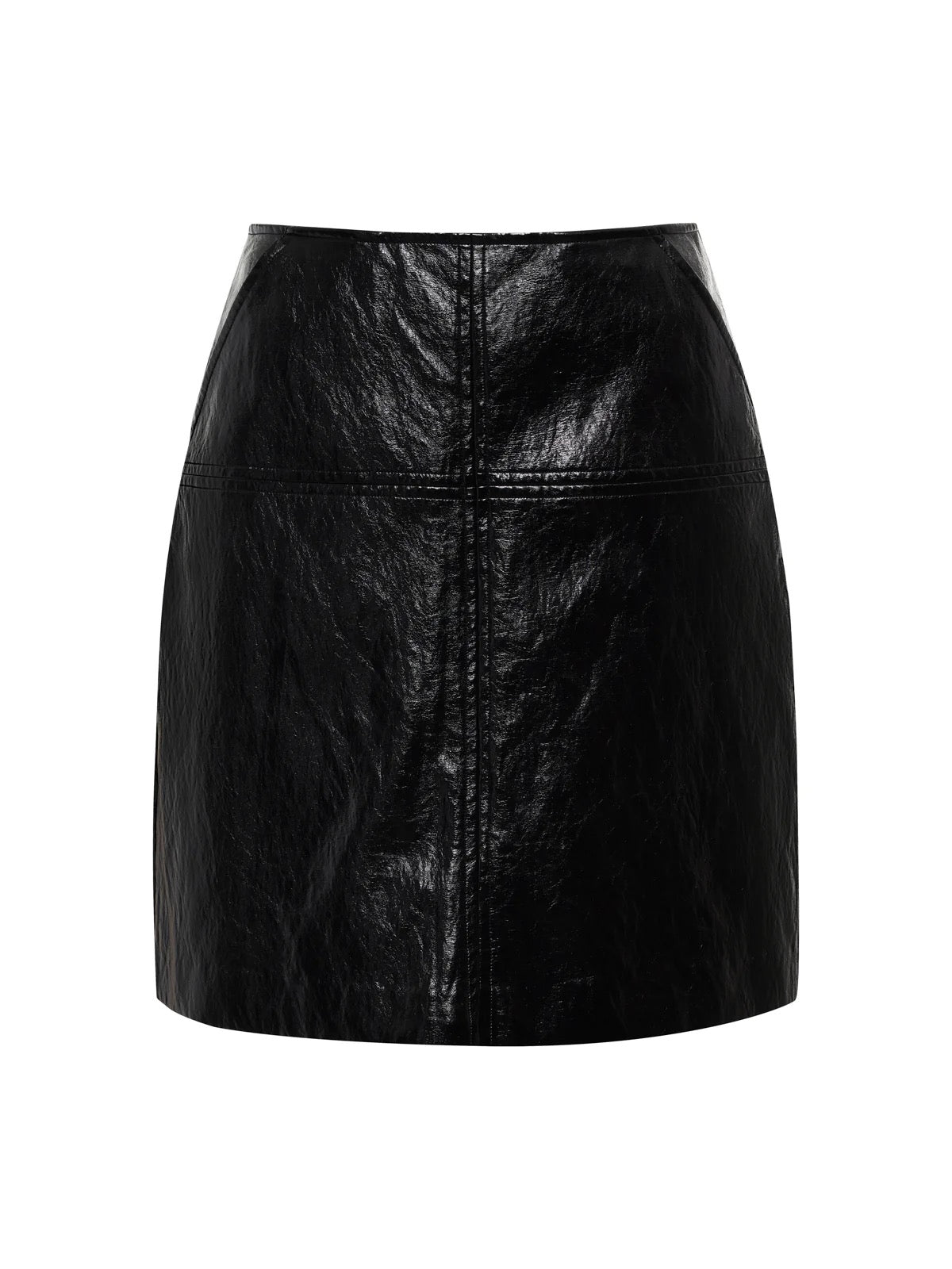 Sanctuary Broadway Leather Skirt - BLACK