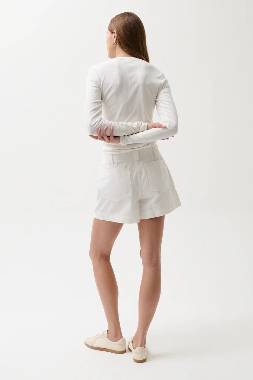 Pistola Mason Relaxed Utility Short - WHITE