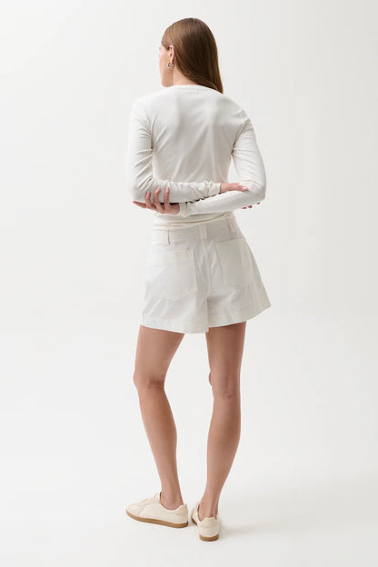 Pistola Mason Relaxed Utility Short - WHITE