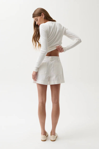 Pistola Mason Relaxed Utility Short - WHITE
