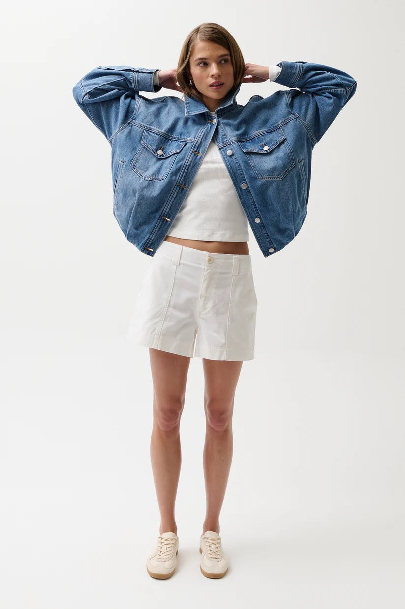 Pistola Mason Relaxed Utility Short - WHITE