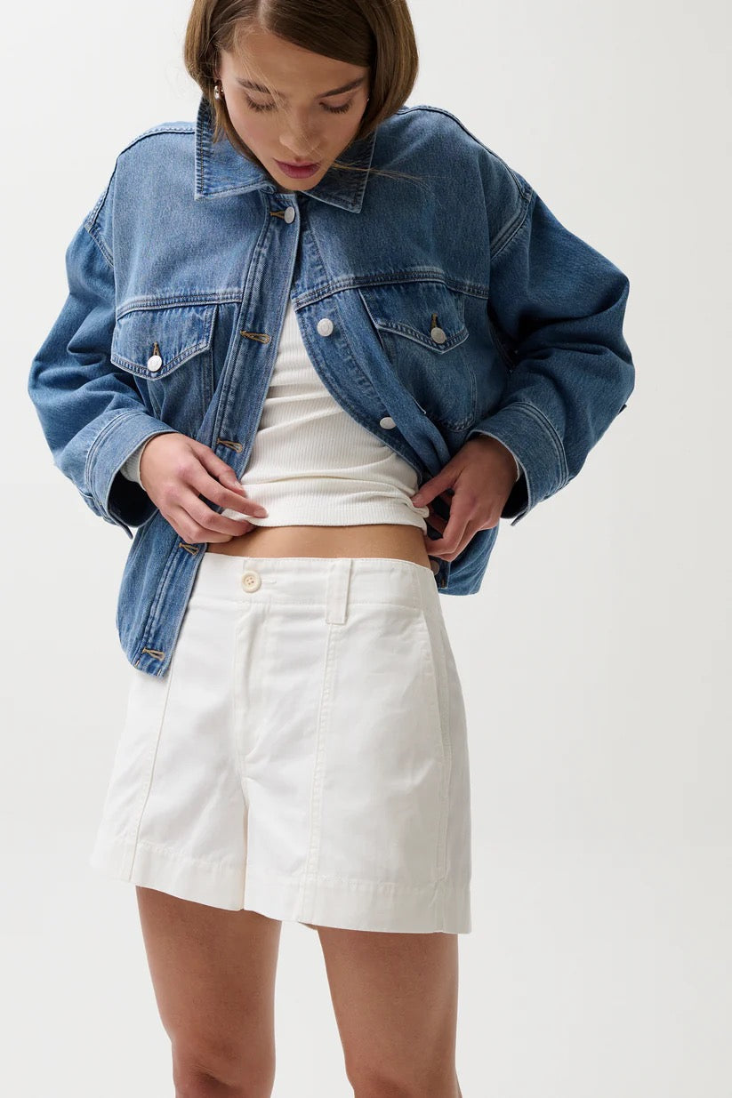 Pistola Mason Relaxed Utility Short - WHITE