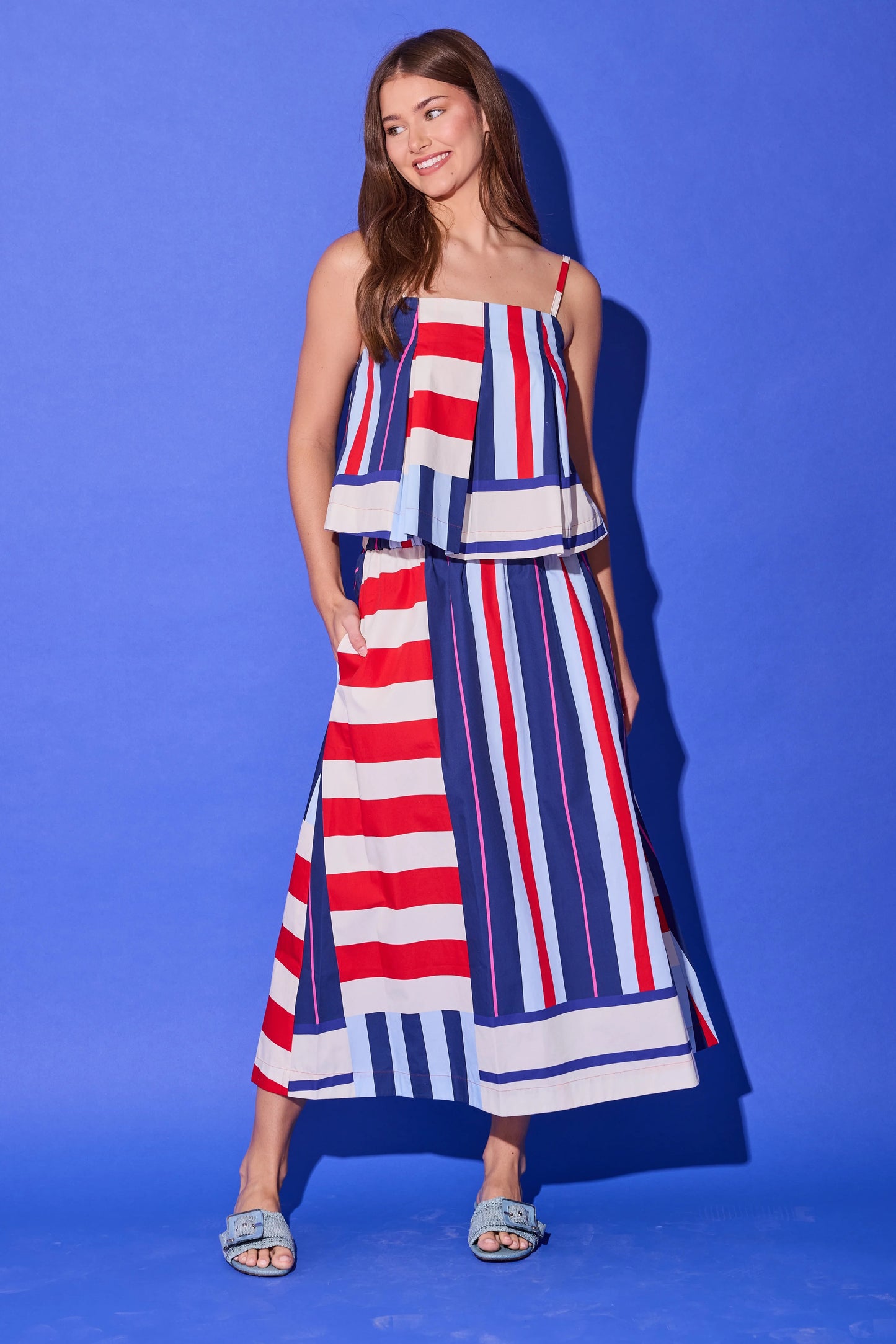 Alden Adair Danny Skirt - MARITIME STRIPE