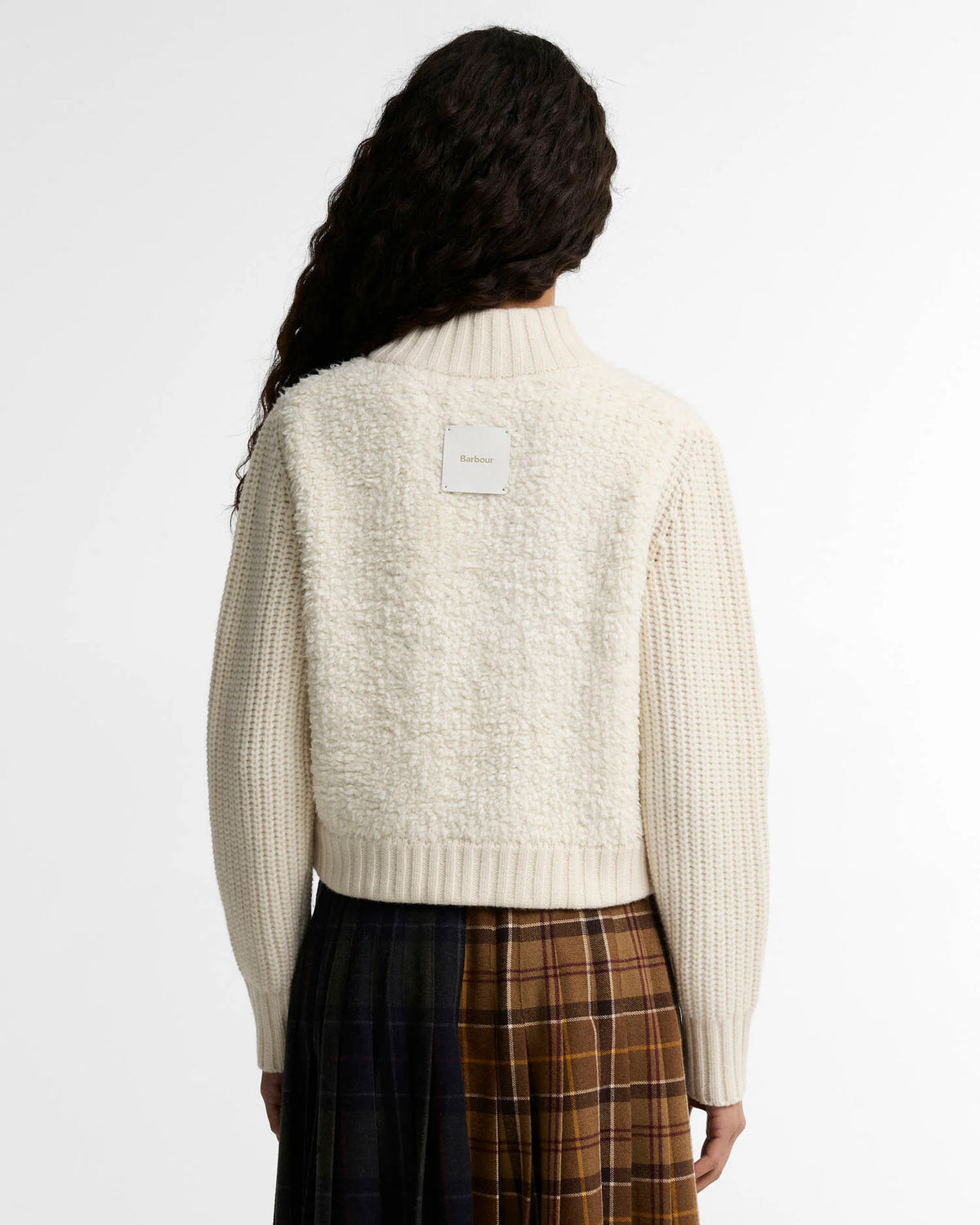 BA Hazelwood Zip-Through Knit ECRU
