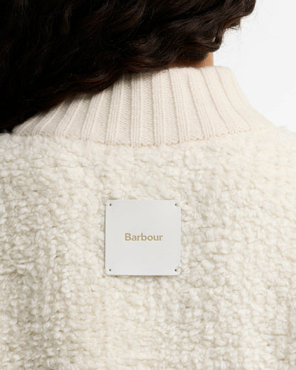 BA Hazelwood Zip-Through Knit ECRU