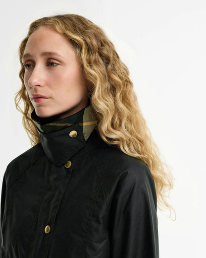 Barbour Cropped Beadnell Waxed Jacket - SAGE/ANCIENT