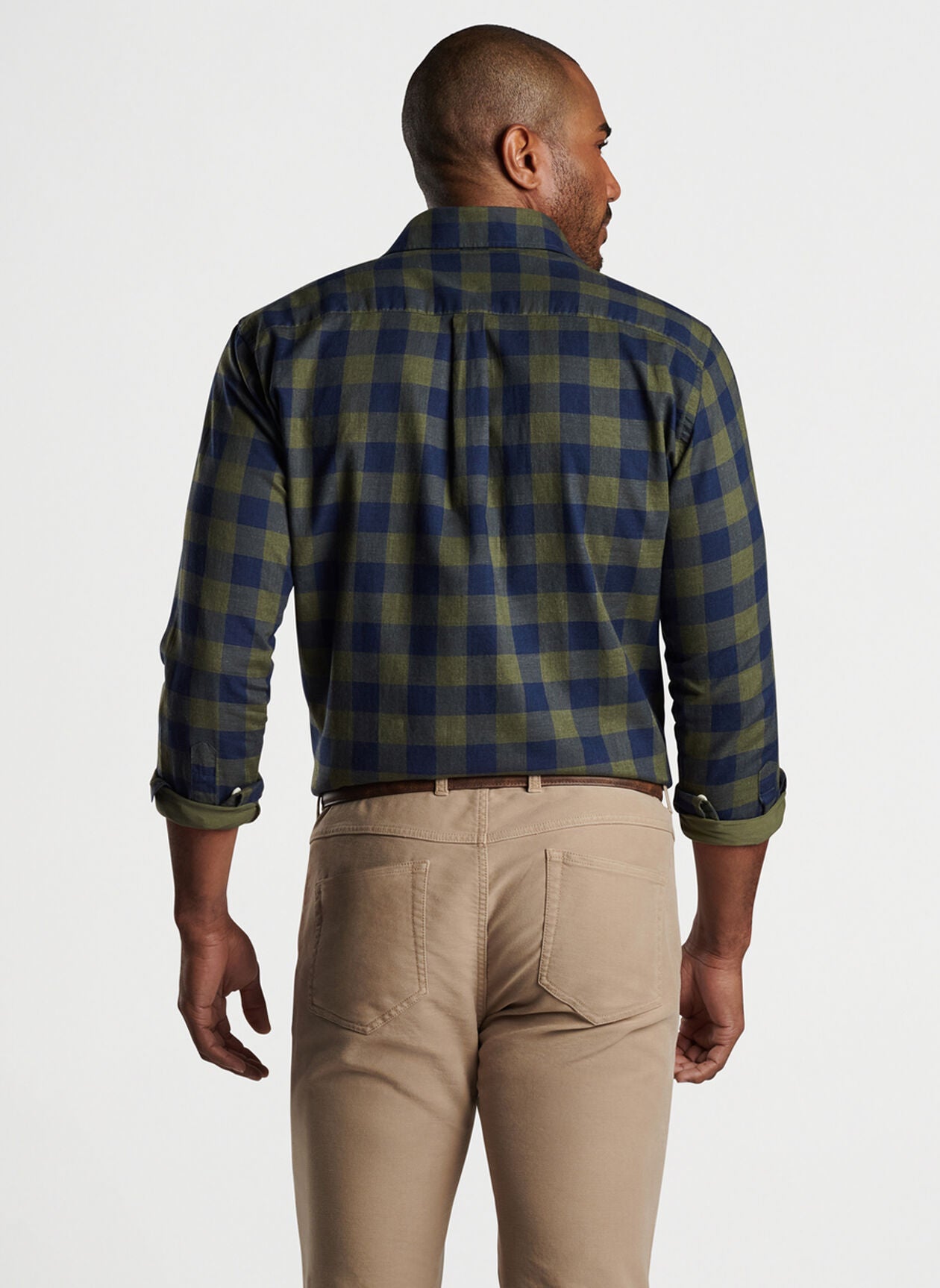 Peter Millar Thorp Cotton Sport Shirt - JUNIPER