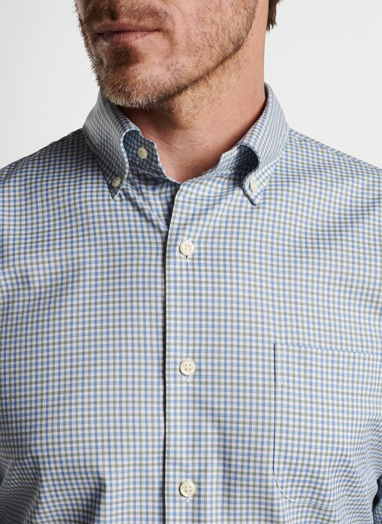 Peter Millar Selby Cotton-Stretch Sport Shirt - TWILIGHT