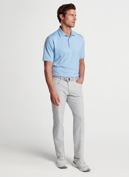 Peter Millar Drum Performance Jersey Polo - COTTAGE BLUE