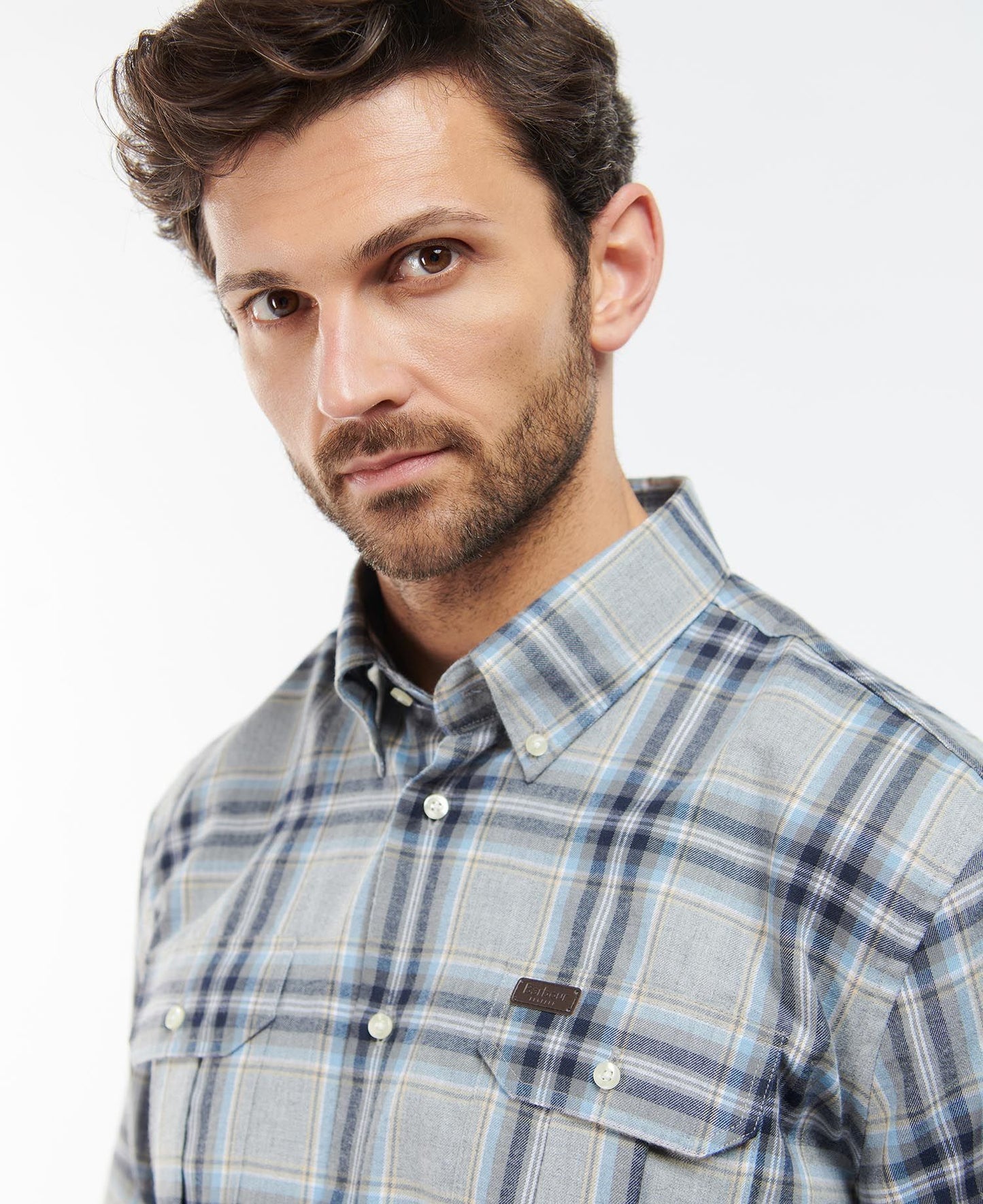 Barbour Singsby Thermo Weave Shirt - GREY MARL