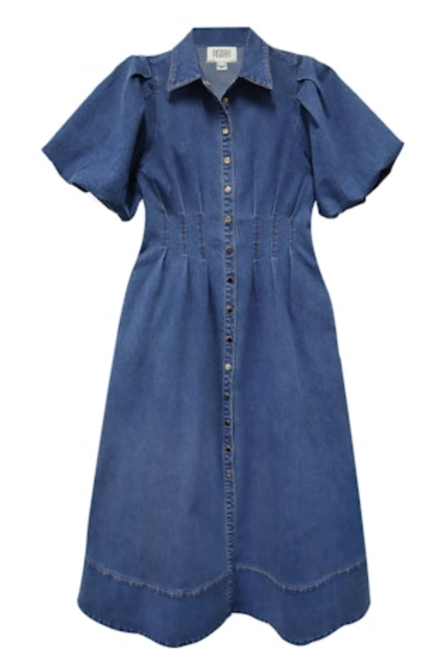 Fifteen Twenty Esme Midi Shirtdress - DENIM