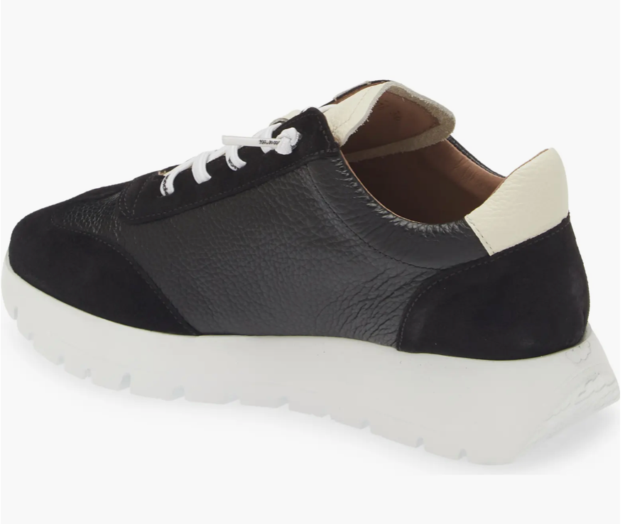 WONDERS Trend Sneaker A-2476 - BLACK/OFF WHITE