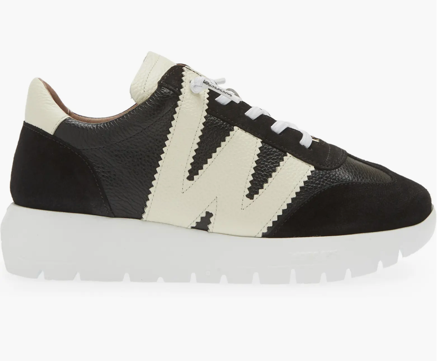 WONDERS Trend Sneaker A-2476 - BLACK/OFF WHITE