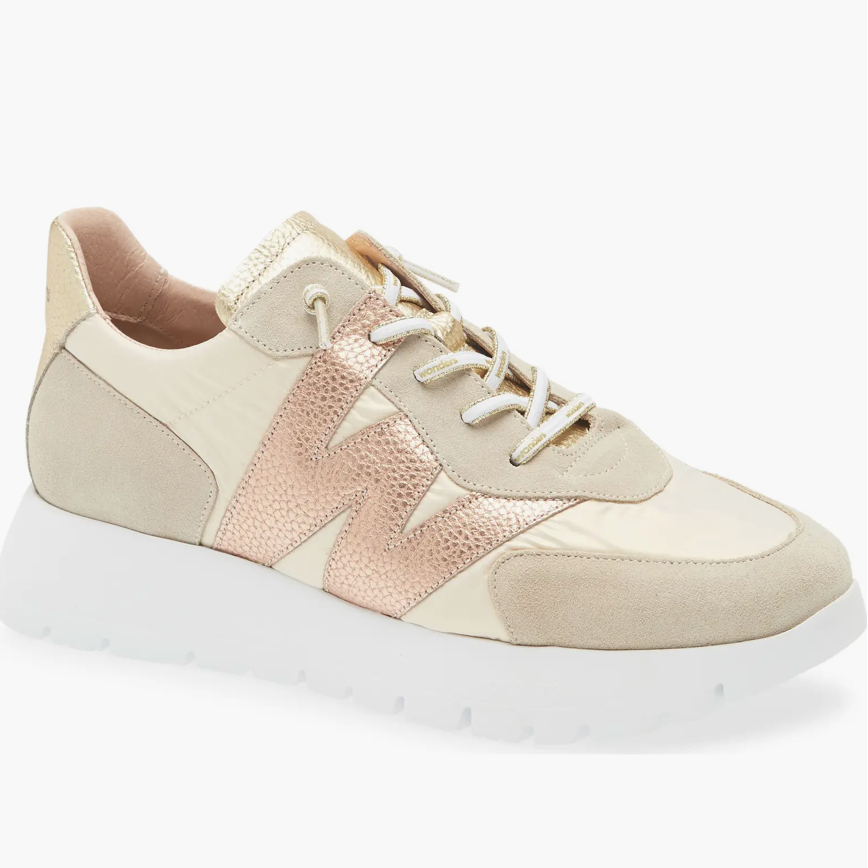 WONDERS Oslo Sneaker A-2464 - BEIGE/SAND/RAME/PLATINO