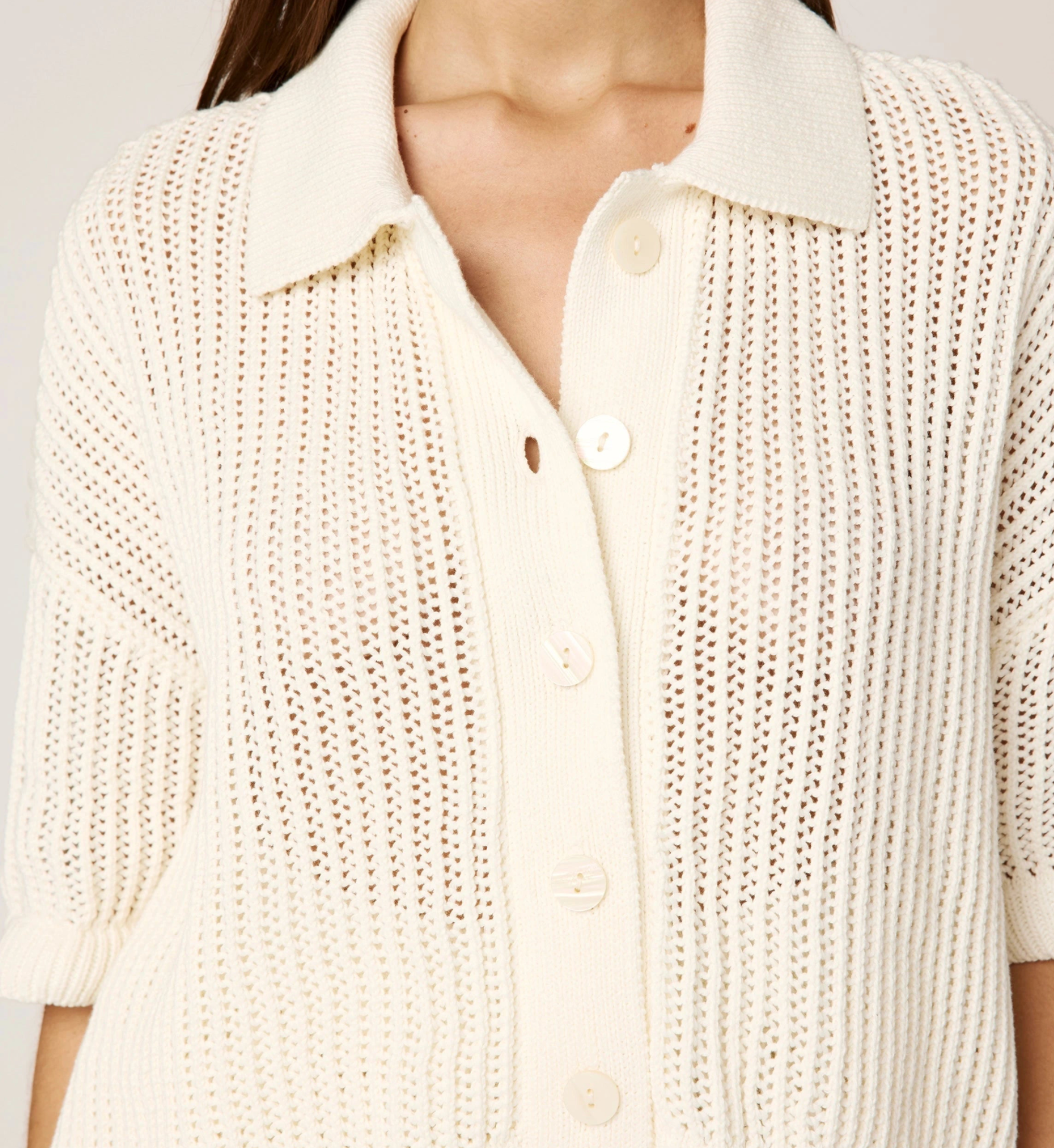 CLEOBELLA Peri Crochet Top - IVORY