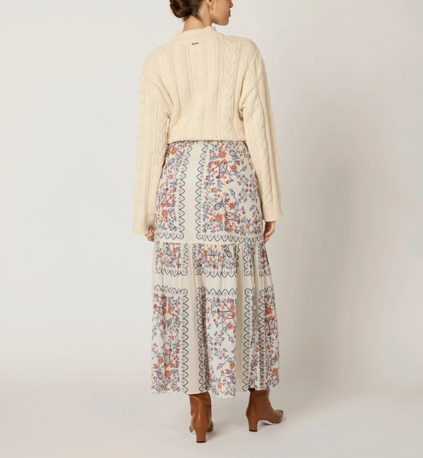 Cleobella Marjorie Ankle Skirt - LA RAMOS PRINT