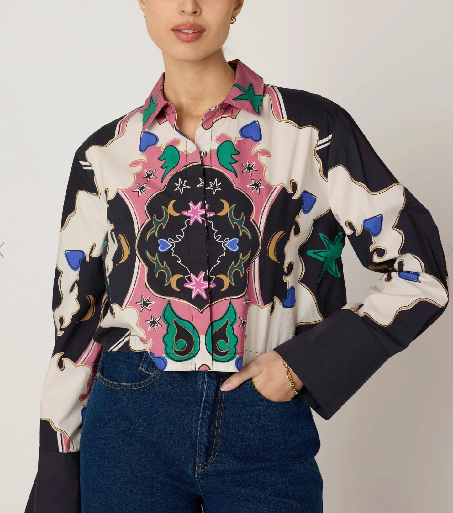 Cleobella Zoya Blouse - ESTELAR PRINT