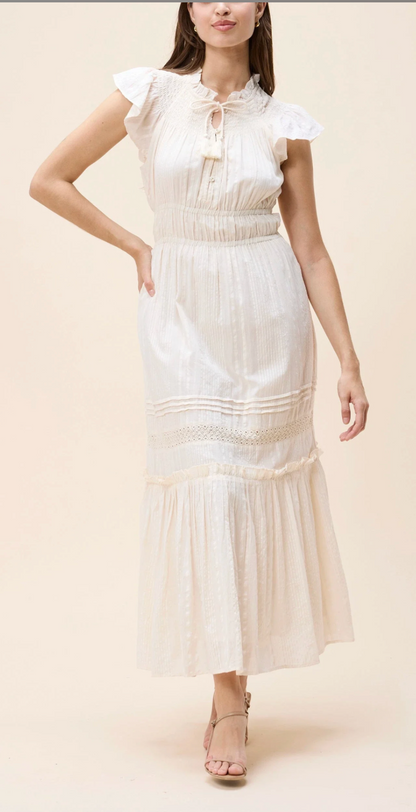 CLE Indira Ankle Dress BUTTERCREAM