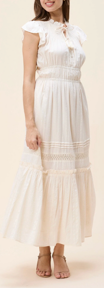 CLE Indira Ankle Dress BUTTERCREAM