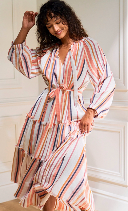 CLE Wisteria Midi Dress IVORY MULTI