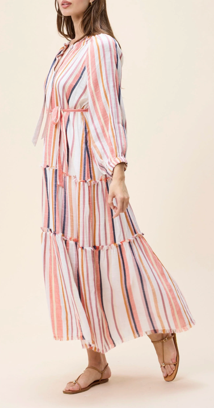 CLE Wisteria Midi Dress IVORY MULTI