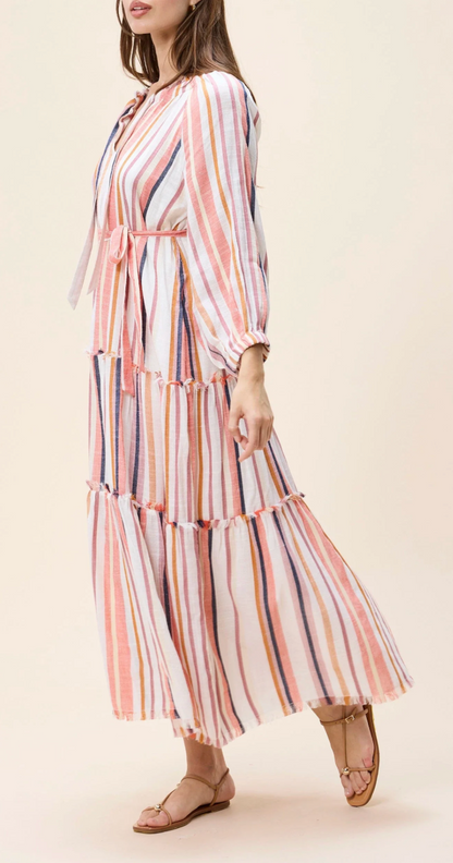 CLE Wisteria Midi Dress IVORY MULTI