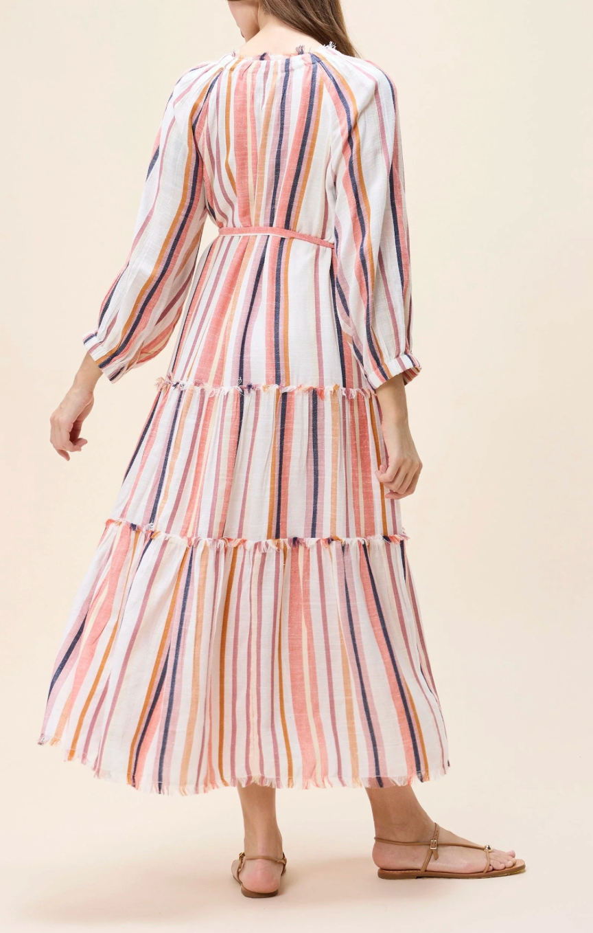 CLE Wisteria Midi Dress IVORY MULTI