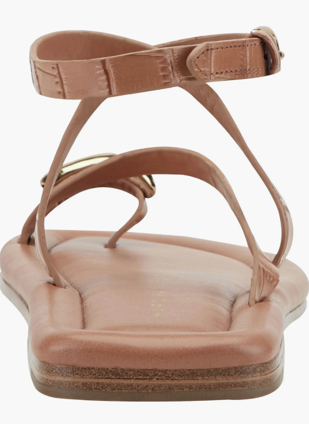Marc Fisher Gynnie Strappy Sandal - MEDIUM NATURAL