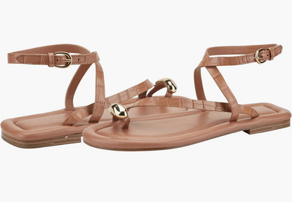 Marc Fisher Gynnie Strappy Sandal - MEDIUM NATURAL