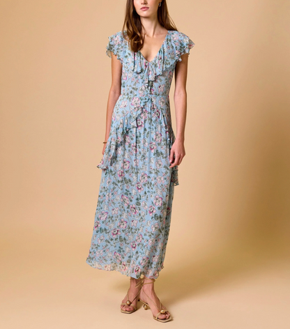 Cleobella Sabrina Ankle Dress - LUNA FLORAL