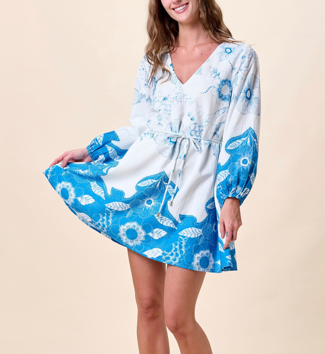 Cleobella Noemie Mini Dress - CELESTIA PRINT