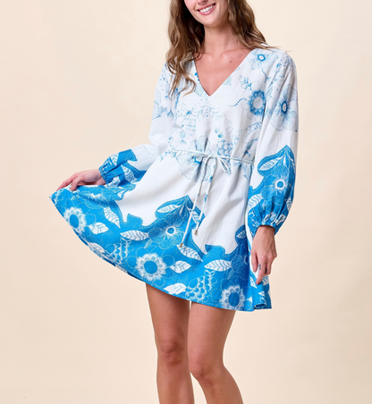 Cleobella Noemie Mini Dress - CELESTIA PRINT