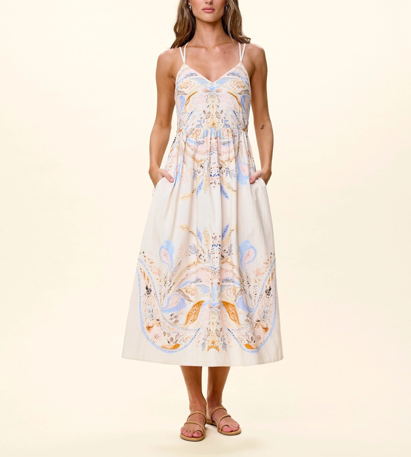 CLE Maryam Midi Dress GOLETA PRINT