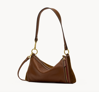 HAM Kyle Small CINNAMON SUEDE/ANTIQUE GOLD