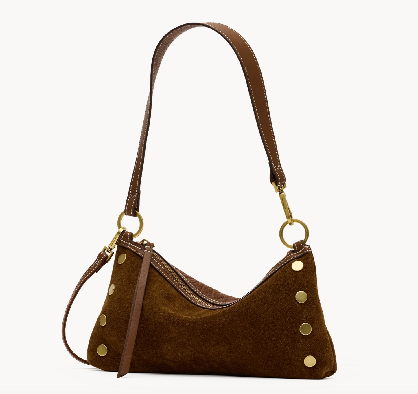 HAM Kyle Small CINNAMON SUEDE/ANTIQUE GOLD