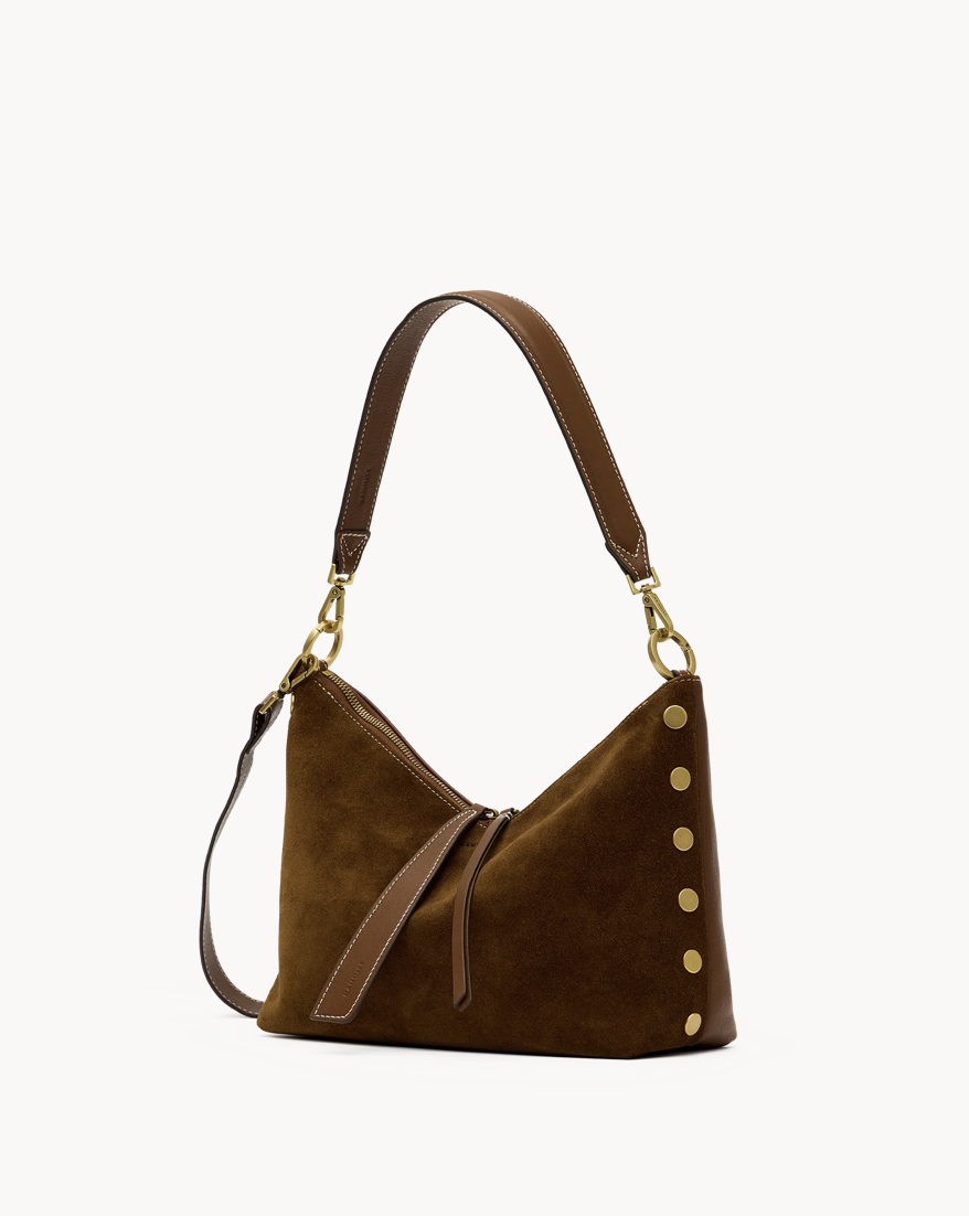 HAM Grace Medium CINNAMON SUEDE/ANTIQUE GOLD