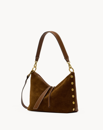 HAM Grace Medium CINNAMON SUEDE/ANTIQUE GOLD