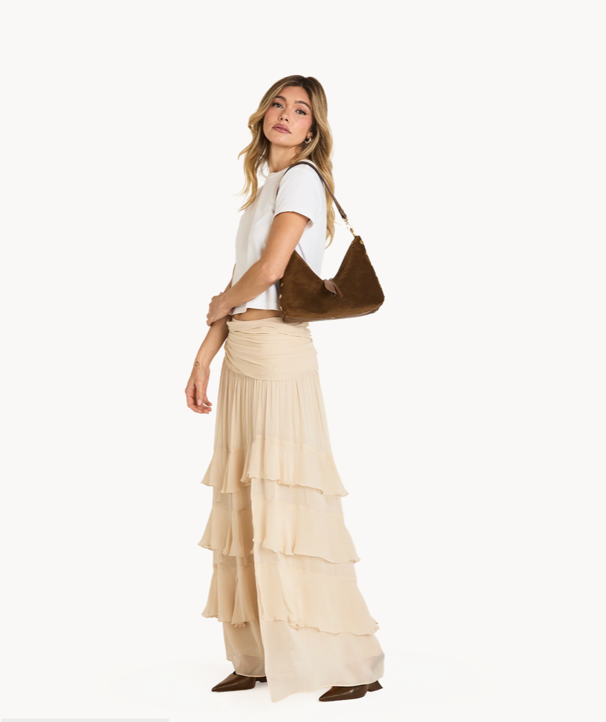 HAM Grace Medium CINNAMON SUEDE/ANTIQUE GOLD